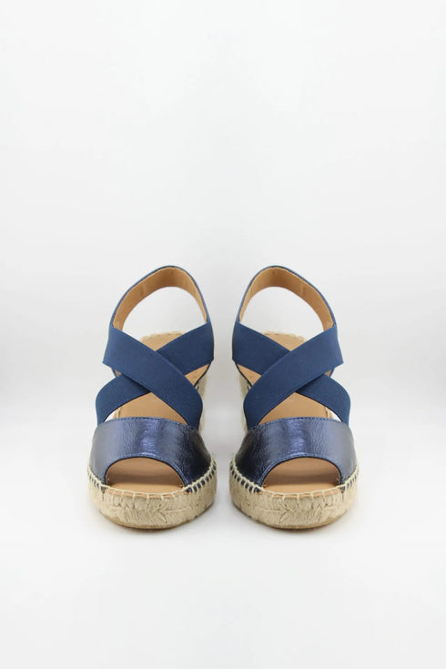 Jutelia Crisscross Strap Espadrille Wedge Sandals